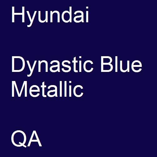 Hyundai, Dynastic Blue Metallic, QA.